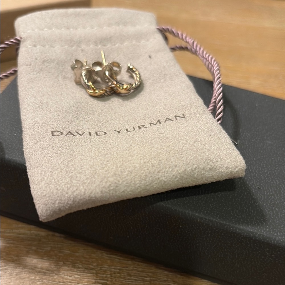 David Yurman Gold Hoop Earrings